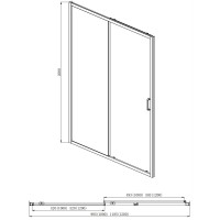 Душевая дверь 120 см Aquatek AQ ARI RA 12020CH прозрачное