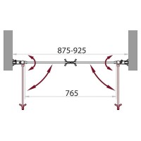 Душевая дверь BelBagno Sela 90 SELA-B-2-90-C-Cr профиль Хром стекло прозрачное
