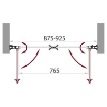 Душевая дверь BelBagno Sela 90 SELA-B-2-90-C-Cr профиль Хром стекло прозрачное