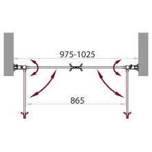 Душевая дверь BelBagno Sela 100 SELA-B-2-100-C-Cr профиль Хром стекло прозрачное