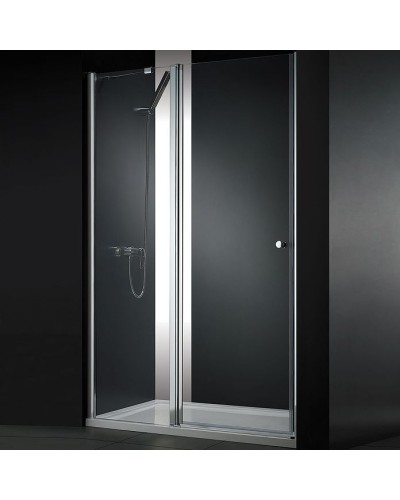 Душевая дверь в нишу Cezares Elena B-12 110 профиль Хром стекло прозрачное