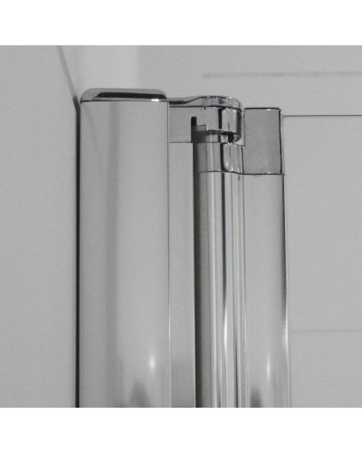 Душевая дверь в нишу Cezares Elena B-13 90+60/60 профиль Хром стекло прозрачное