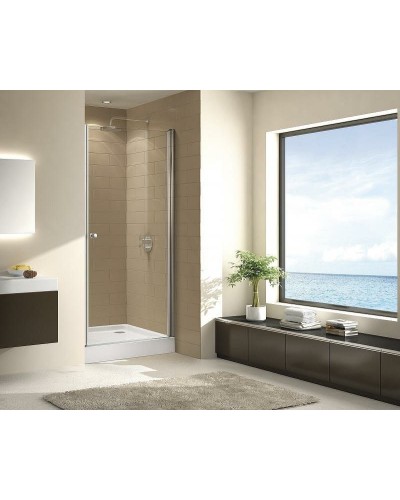 Душевая дверь Cezares Eco 65 ECO-O-B-1-65-C-Cr профиль Хром стекло прозрачное