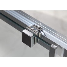 Душевая дверь в нишу Cezares Lux Soft W-BF-1 120 профиль Хром стекло прозрачное