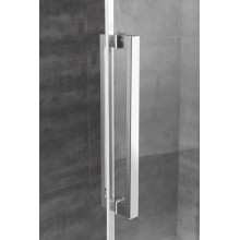 Душевая дверь в нишу Cezares Lux Soft W-BF-1 130 профиль Хром стекло прозрачное