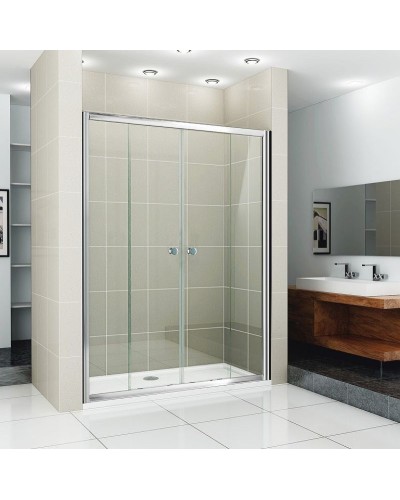 Душевая дверь Cezares Pratico 160 PRATICO-BF-2-160-C-Cr профиль Хром стекло прозрачное