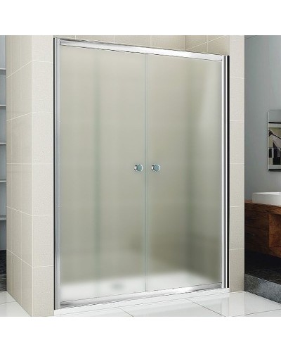 Душевая дверь Cezares Pratico 170 PRATICO-BF-2-170-P-Cr профиль Хром стекло рифленое