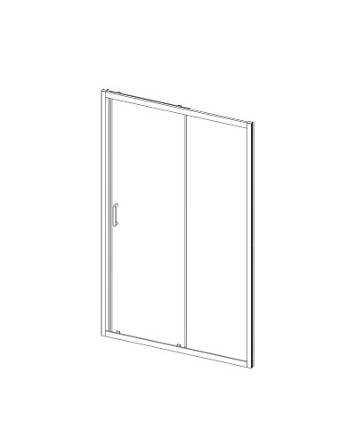 Душевая дверь 120 см Vincea Alpha VDS-3AL120MT текстурное