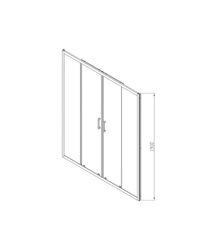 Душевая дверь 170 см Vincea Alpha VDS-3AL2170MT текстурное