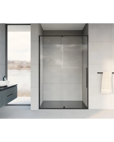 Душевая дверь 120 см Vincea Arno VPS-1A120CLB прозрачное