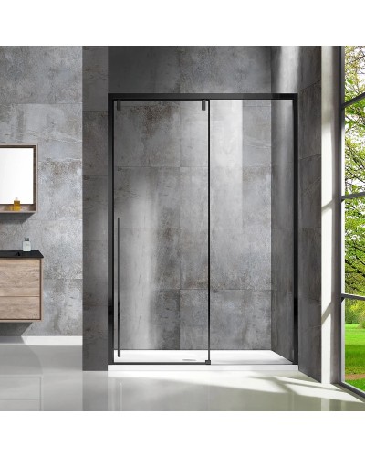 Душевая дверь 140 см Vincea Lugano VDS-1L140CLB-1 прозрачное