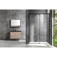 Душевая дверь 130 см Vincea Lugano VDS-1L130CLB-1 прозрачное