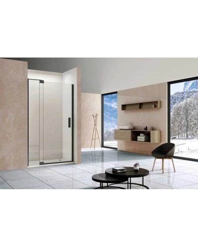 Душевая дверь 111,2-120 см Vincea Extra VDP-1E1112CLB прозрачное