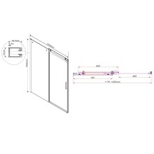 Душевая дверь 120 см Vincea Como VPS-1C120CGB тонированное