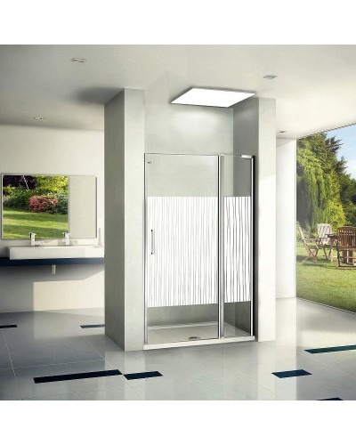 Душевая дверь Good Door Pandora WTW-140-T-CH 140 профиль Хром стекло с узором Тростник