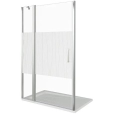 Душевая дверь Good Door Pandora WTW-140-T-CH 140 профиль Хром стекло с узором Тростник