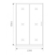 Душевая дверь Good Door Antares WTW-130-C-CH 130 профиль Хром стекло прозрачное