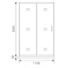 Душевая дверь Good Door Latte WTW-110-C-WE 110 профиль Белый стекло прозрачное