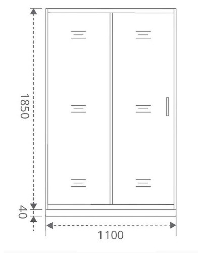 Душевая дверь Good Door Latte WTW-110-C-WE 110 профиль Белый стекло прозрачное