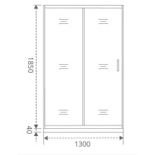Душевая дверь Good Door Latte WTW-130-C-WE 130 профиль Белый стекло прозрачное