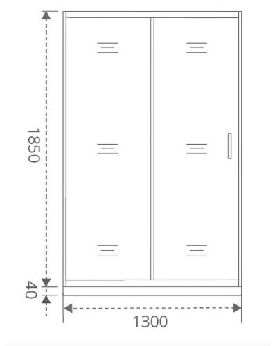 Душевая дверь Good Door Latte WTW-130-C-WE 130 профиль Белый стекло прозрачное
