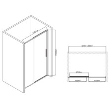 Душевая дверь 130 см Vincea Slim-U VDS-2SU130CL прозрачное
