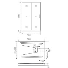 Душевая дверь Good Door Infinity WTW-120-C-CH 120 профиль Хром стекло прозрачное