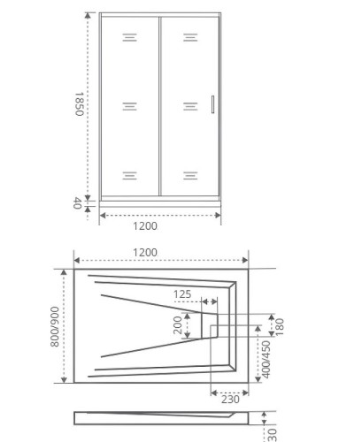 Душевая дверь Good Door Infinity WTW-120-C-CH 120 профиль Хром стекло прозрачное