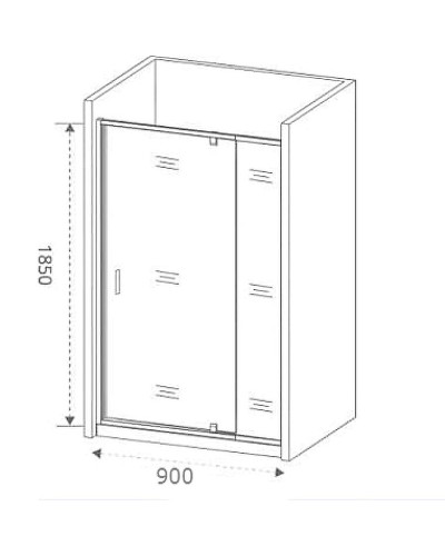 Душевая дверь Good Door Orion WTW-PD-90-С-СH 90 профиль Хром стекло прозрачное