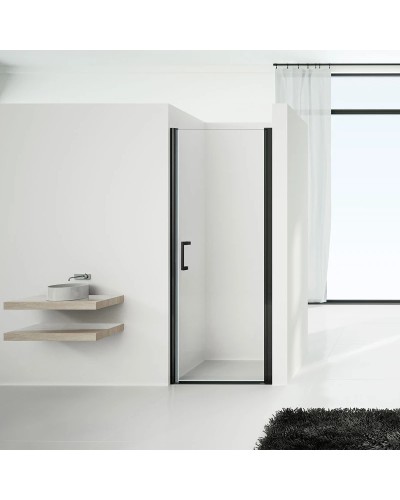 Душевая дверь 80 см Vincea Orta VPP-1O800CLB прозрачное