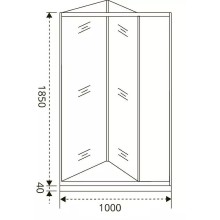 Душевая дверь Good Door Infinity SD-100-C-CH 100 профиль Хром стекло прозрачное