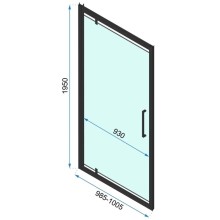 Душевая дверь 100 см Rea Rapid Swing REA-K6410 прозрачное