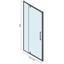 Душевая дверь 120 см Rea Rapid Swing REA-K6413 прозрачное