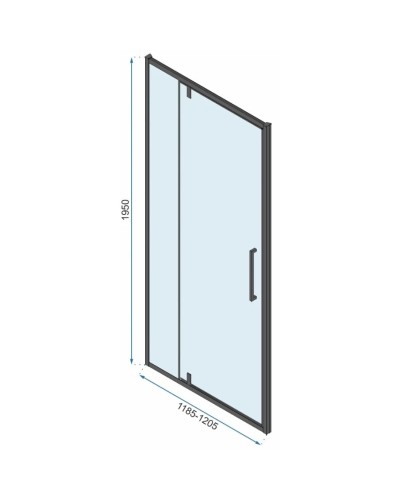 Душевая дверь 120 см Rea Rapid Swing REA-K6413 прозрачное