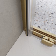 Душевая дверь в нишу BelBagno LUCE-BF-1-120-C-ORO