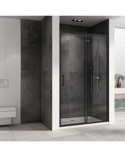 Душевая дверь 140 см Abber Schwarzer Diamant AG30140B5 прозрачное