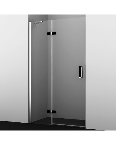 Душевая дверь WasserKRAFT Aller 120 L 10H05LBLACK MATT профиль Хром матовый стекло прозрачное