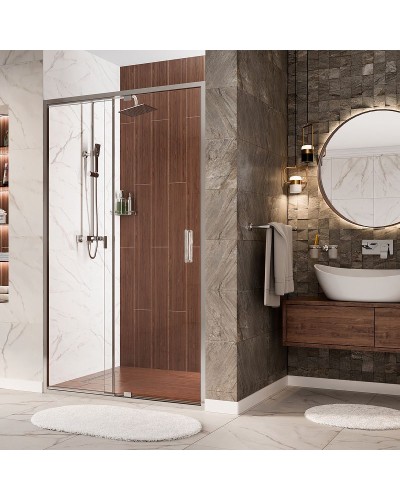 Душевая дверь WasserKRAFT Berkel 110 48P13 профиль Хром стекло прозрачное