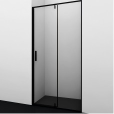 Душевая дверь WasserKRAFT Elbe 90 74P04 профиль Черный матовый стекло прозрачное