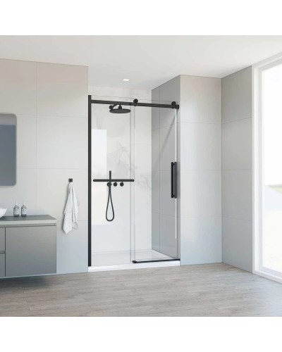 Душевая дверь 130 см Vincea Como Soft VDS-1CS130CLB прозрачное