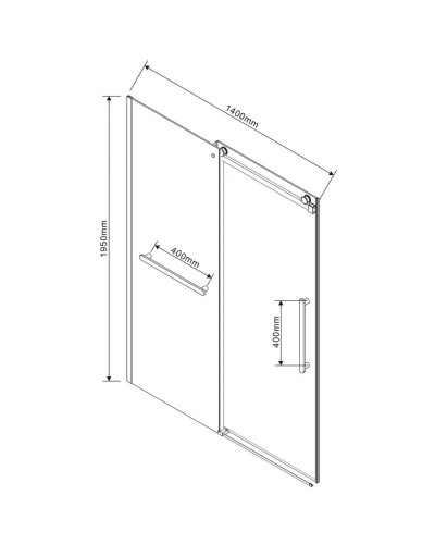 Душевая дверь 140 см Vincea Como Soft VDS-1CS140CL прозрачное