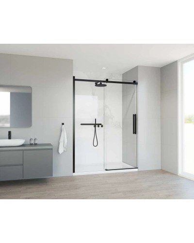 Душевая дверь 140 см Vincea Como Soft VDS-1CS140CLB прозрачное