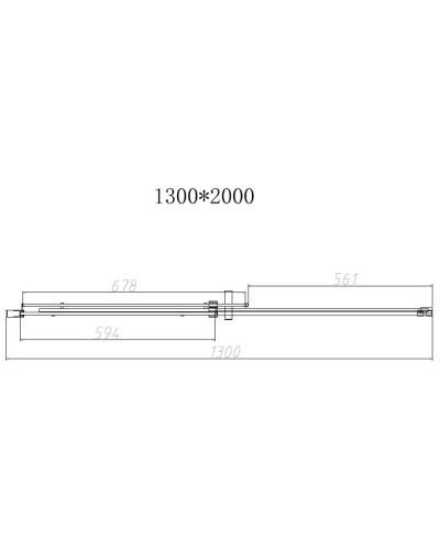 Душевая дверь 130 см Vincea Dice VDS-4D130CL прозрачное