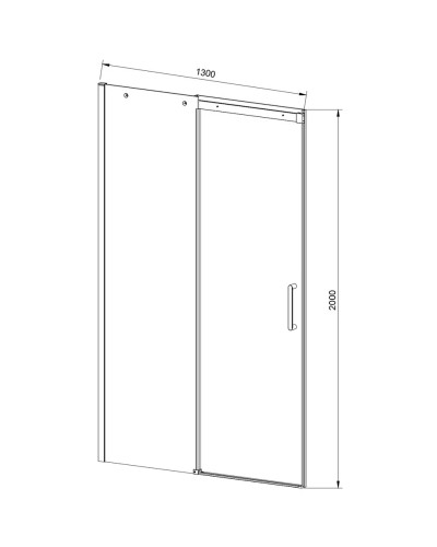 Душевая дверь 130 см Vincea Dice VDS-4D130CL прозрачное