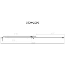 Душевая дверь 150 см Vincea Dice VDS-4D150CL прозрачное