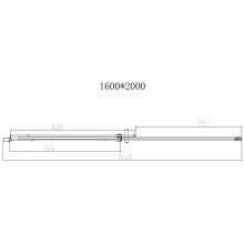 Душевая дверь 160 см Vincea Dice VDS-4D160CL прозрачное