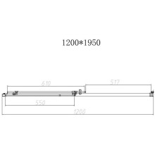 Душевая дверь 120 см Vincea Slim-N VDS-4SN120CL прозрачное