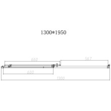 Душевая дверь 130 см Vincea Slim-N VDS-4SN130CL прозрачное