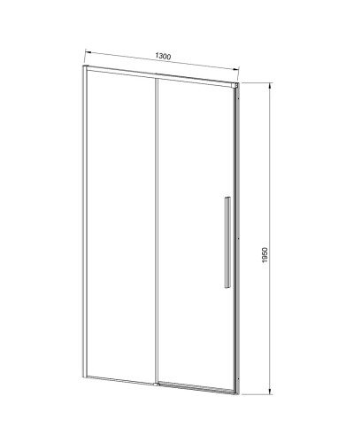 Душевая дверь 130 см Vincea Slim-N VDS-4SN130CL прозрачное