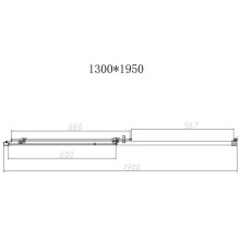 Душевая дверь 130 см Vincea Slim-N VDS-4SN130CLB прозрачное